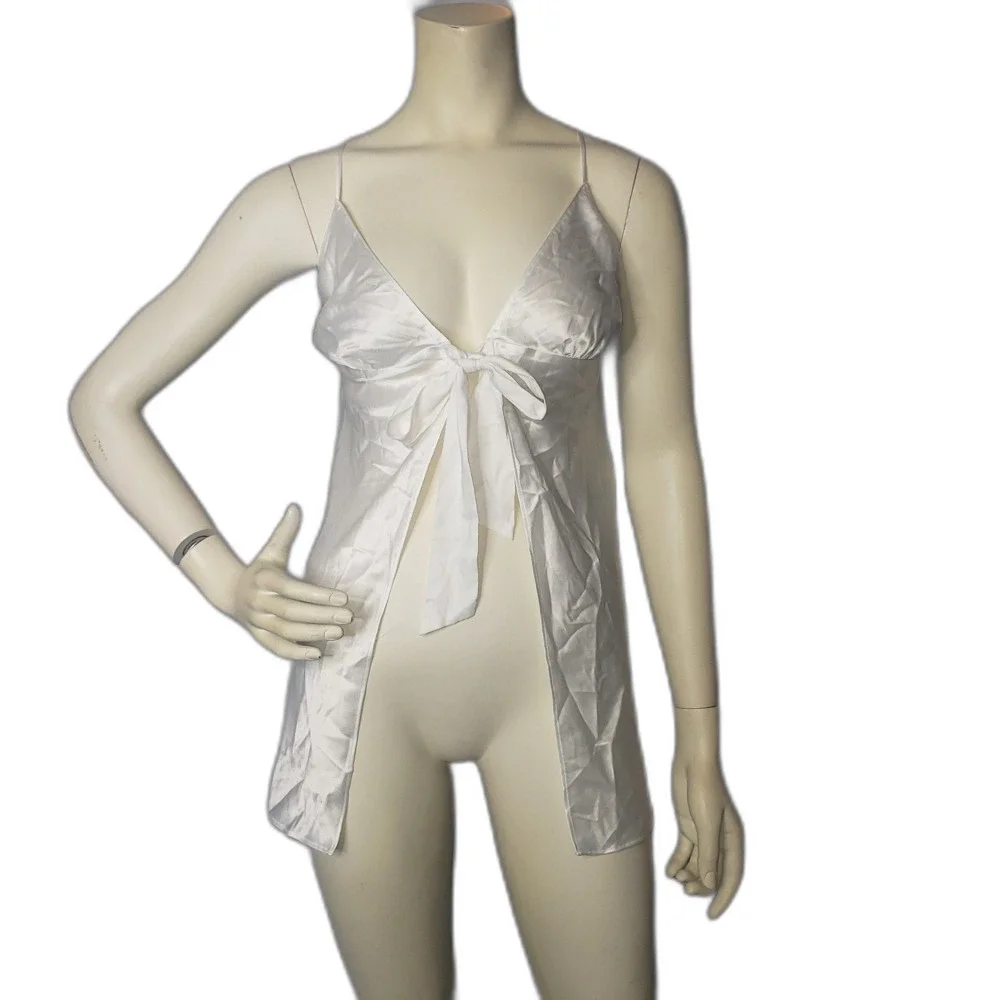 Vintage Y2K Victorias Secret White Bridal Negligee Babydoll Nighty Womens XL